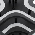 GLOBOSTAR® ROYAL-S 61325 Μοντέρνο Φωτιστικό Οροφής LED 135W 16200lm 360° AC 220-240V IP20 Ρυθμιζόμενο Λευκό CCT με Χειριστήριο από 2700K έως 6000K Dimmable - Lumileds SMD Chip - Μαύρο Ματ - Μ58.5 x Π58.5 x Υ12cm - 3 Χρόνια Εγγύηση - Image 5