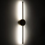 GLOBOSTAR® DIADEM 61330 Μοντέρνο Φωτιστικό Τοίχου - Απλίκα LED 9W 1080lm 120° AC 220-240V IP20 Ρυθμιζόμενο Λευκό CCT με On/Off 2700K/4500K/6000K - Lumileds SMD Chip - Χρυσό Βούρτσας - Μ10 x Π4 x Υ60cm - 3 Χρόνια Εγγύηση - Image 10