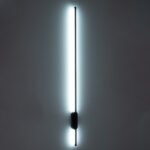 GLOBOSTAR® HARLEM 61335 Μοντέρνο Φωτιστικό Τοίχου - Απλίκα LED 18W 2160lm 120° AC 220-240V IP20 Ρυθμιζόμενο Λευκό CCT με On/Off 2700K/4500K/6000K - Lumileds SMD Chip - Μαύρο Ματ - Μ5 x Π4 x Υ120cm - 3 Χρόνια Εγγύηση - Image 11