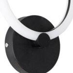 GLOBOSTAR® MATILDA 61339 Μοντέρνο Φωτιστικό Τοίχου - Απλίκα LED 8W 960lm 360° AC 220-240V IP20 Ρυθμιζόμενο Λευκό CCT με On/Off 2700K/4500K/6000K - Lumileds SMD Chip - Μαύρο Ματ - Μ20 x Π5 x Υ25.5cm - 3 Χρόνια Εγγύηση - Image 6