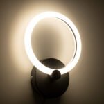 GLOBOSTAR® MATILDA 61339 Μοντέρνο Φωτιστικό Τοίχου - Απλίκα LED 8W 960lm 360° AC 220-240V IP20 Ρυθμιζόμενο Λευκό CCT με On/Off 2700K/4500K/6000K - Lumileds SMD Chip - Μαύρο Ματ - Μ20 x Π5 x Υ25.5cm - 3 Χρόνια Εγγύηση - Image 8