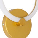 GLOBOSTAR® MATILDA 61340 Μοντέρνο Φωτιστικό Τοίχου - Απλίκα LED 8W 960lm 360° AC 220-240V IP20 Ρυθμιζόμενο Λευκό CCT με On/Off 2700K/4500K/6000K - Lumileds SMD Chip - Χρυσό - Μ20 x Π5 x Υ25.5cm - 3 Χρόνια Εγγύηση - Image 6