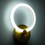 GLOBOSTAR® MATILDA 61340 Μοντέρνο Φωτιστικό Τοίχου - Απλίκα LED 8W 960lm 360° AC 220-240V IP20 Ρυθμιζόμενο Λευκό CCT με On/Off 2700K/4500K/6000K - Lumileds SMD Chip - Χρυσό - Μ20 x Π5 x Υ25.5cm - 3 Χρόνια Εγγύηση - Image 9