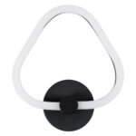 GLOBOSTAR® REGINA 61341 Μοντέρνο Φωτιστικό Τοίχου - Απλίκα LED 8W 960lm 360° AC 220-240V IP20 Ρυθμιζόμενο Λευκό CCT με On/Off 2700K/4500K/6000K - Lumileds SMD Chip - Μαύρο Ματ - Μ25 x Π7 x Υ28.5cm - 3 Χρόνια Εγγύηση - Image 4