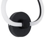 GLOBOSTAR® REGINA 61341 Μοντέρνο Φωτιστικό Τοίχου - Απλίκα LED 8W 960lm 360° AC 220-240V IP20 Ρυθμιζόμενο Λευκό CCT με On/Off 2700K/4500K/6000K - Lumileds SMD Chip - Μαύρο Ματ - Μ25 x Π7 x Υ28.5cm - 3 Χρόνια Εγγύηση - Image 6