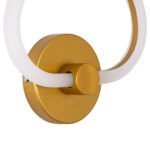 GLOBOSTAR® REGINA 61342 Μοντέρνο Φωτιστικό Τοίχου - Απλίκα LED 8W 960lm 360° AC 220-240V IP20 Ρυθμιζόμενο Λευκό CCT με On/Off 2700K/4500K/6000K - Lumileds SMD Chip - Χρυσό - Μ25 x Π7 x Υ28.5cm - 3 Χρόνια Εγγύηση - Image 6