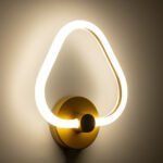 GLOBOSTAR® REGINA 61342 Μοντέρνο Φωτιστικό Τοίχου - Απλίκα LED 8W 960lm 360° AC 220-240V IP20 Ρυθμιζόμενο Λευκό CCT με On/Off 2700K/4500K/6000K - Lumileds SMD Chip - Χρυσό - Μ25 x Π7 x Υ28.5cm - 3 Χρόνια Εγγύηση - Image 8