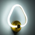 GLOBOSTAR® REGINA 61342 Μοντέρνο Φωτιστικό Τοίχου - Απλίκα LED 8W 960lm 360° AC 220-240V IP20 Ρυθμιζόμενο Λευκό CCT με On/Off 2700K/4500K/6000K - Lumileds SMD Chip - Χρυσό - Μ25 x Π7 x Υ28.5cm - 3 Χρόνια Εγγύηση - Image 9