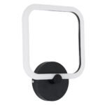 GLOBOSTAR® ELIZA 61343 Μοντέρνο Φωτιστικό Τοίχου - Απλίκα LED 8W 960lm 360° AC 220-240V IP20 Ρυθμιζόμενο Λευκό CCT με On/Off 2700K/4500K/6000K - Lumileds SMD Chip - Μαύρο Ματ - Μ22 x Π5 x Υ28.5cm - 3 Χρόνια Εγγύηση - Image 3