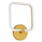 GLOBOSTAR® ELIZA 61344 Μοντέρνο Φωτιστικό Τοίχου - Απλίκα LED 8W 960lm 360° AC 220-240V IP20 Ρυθμιζόμενο Λευκό CCT με On/Off 2700K/4500K/6000K - Lumileds SMD Chip - Χρυσό - Μ22 x Π5 x Υ28.5cm - 3 Χρόνια Εγγύηση - Image 3