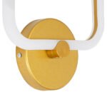 GLOBOSTAR® ELIZA 61344 Μοντέρνο Φωτιστικό Τοίχου - Απλίκα LED 8W 960lm 360° AC 220-240V IP20 Ρυθμιζόμενο Λευκό CCT με On/Off 2700K/4500K/6000K - Lumileds SMD Chip - Χρυσό - Μ22 x Π5 x Υ28.5cm - 3 Χρόνια Εγγύηση - Image 6