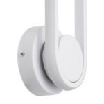 GLOBOSTAR® DALLAS 61346 Μοντέρνο Φωτιστικό Τοίχου - Απλίκα LED 12W 1440lm 360° AC 220-240V IP20 Ρυθμιζόμενο Λευκό CCT με On/Off 2700K/4500K/6000K - Lumileds SMD Chip - Λευκό Ματ - Μ12 x Π6.5 x Υ32cm - 3 Χρόνια Εγγύηση - Image 6