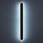 GLOBOSTAR® HOUSTON 61348 Μοντέρνο Φωτιστικό Τοίχου - Απλίκα LED 18W 2160lm 360° AC 220-240V IP20 Ρυθμιζόμενο Λευκό CCT με On/Off 2700K/4500K/6000K - Lumileds SMD Chip - Χρυσό Βούρτσας - Μ6 x Π3 x Υ60cm - 3 Χρόνια Εγγύηση - Image 2