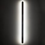 GLOBOSTAR® HOUSTON 61349 Μοντέρνο Φωτιστικό Τοίχου - Απλίκα LED 24W 2880lm 360° AC 220-240V IP20 Ρυθμιζόμενο Λευκό CCT με On/Off 2700K/4500K/6000K - Lumileds SMD Chip - Μαύρο Ματ - Μ6 x Π3 x Υ100cm - 3 Χρόνια Εγγύηση - Image 9