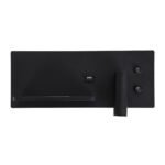 GLOBOSTAR® PALADIN 61351 Μοντέρνο Φωτιστικό Τοίχου - Απλίκα Ξενοδοχείου Reading Light με Φορτιστή USB 3A & Wireless 20W LED 6W 720lm 36° & 360° AC 220-240V IP20 Φυσικό Λευκό 4500K - Bridgelux COB Chip & TÜV SÜD Driver - Μαύρο Ματ - Μ30 x Π11 x Υ12cm - 3 Χρόνια Εγγύηση - Image 4