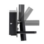 GLOBOSTAR® PALADIN 61351 Μοντέρνο Φωτιστικό Τοίχου - Απλίκα Ξενοδοχείου Reading Light με Φορτιστή USB 3A & Wireless 20W LED 6W 720lm 36° & 360° AC 220-240V IP20 Φυσικό Λευκό 4500K - Bridgelux COB Chip & TÜV SÜD Driver - Μαύρο Ματ - Μ30 x Π11 x Υ12cm - 3 Χρόνια Εγγύηση - Image 5