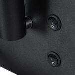 GLOBOSTAR® PALADIN 61351 Μοντέρνο Φωτιστικό Τοίχου - Απλίκα Ξενοδοχείου Reading Light με Φορτιστή USB 3A & Wireless 20W LED 6W 720lm 36° & 360° AC 220-240V IP20 Φυσικό Λευκό 4500K - Bridgelux COB Chip & TÜV SÜD Driver - Μαύρο Ματ - Μ30 x Π11 x Υ12cm - 3 Χρόνια Εγγύηση - Image 10