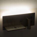 GLOBOSTAR® PALADIN 61355 Μοντέρνο Φωτιστικό Τοίχου - Απλίκα Ξενοδοχείου Reading Light με Φορτιστή USB 3A & Wireless 20W LED 6W 720lm 36° & 360° AC 220-240V IP20 Φυσικό Λευκό 4500K - Bridgelux COB Chip & TÜV SÜD Driver - Νίκελ Βούρτσας - Μ30 x Π11 x Υ12cm - 3 Χρόνια Εγγύηση - Image 13