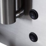 GLOBOSTAR® PALADIN 61355 Μοντέρνο Φωτιστικό Τοίχου - Απλίκα Ξενοδοχείου Reading Light με Φορτιστή USB 3A & Wireless 20W LED 6W 720lm 36° & 360° AC 220-240V IP20 Φυσικό Λευκό 4500K - Bridgelux COB Chip & TÜV SÜD Driver - Νίκελ Βούρτσας - Μ30 x Π11 x Υ12cm - 3 Χρόνια Εγγύηση - Image 10