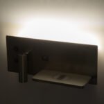 GLOBOSTAR® PALADIN 61356 Μοντέρνο Φωτιστικό Τοίχου - Απλίκα Ξενοδοχείου Reading Light με Φορτιστή USB 3A & Wireless 20W LED 6W 720lm 36° & 360° AC 220-240V IP20 Φυσικό Λευκό 4500K - Bridgelux COB Chip & TÜV SÜD Driver - Νίκελ Βούρτσας - Μ30 x Π11 x Υ12cm - 3 Χρόνια Εγγύηση - Image 13