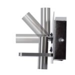 GLOBOSTAR® PALADIN 61356 Μοντέρνο Φωτιστικό Τοίχου - Απλίκα Ξενοδοχείου Reading Light με Φορτιστή USB 3A & Wireless 20W LED 6W 720lm 36° & 360° AC 220-240V IP20 Φυσικό Λευκό 4500K - Bridgelux COB Chip & TÜV SÜD Driver - Νίκελ Βούρτσας - Μ30 x Π11 x Υ12cm - 3 Χρόνια Εγγύηση - Image 5