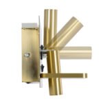 GLOBOSTAR® PALADIN 61357 Μοντέρνο Φωτιστικό Τοίχου - Απλίκα Ξενοδοχείου Reading Light με Φορτιστή USB 3A & Wireless 20W LED 6W 720lm 36° & 360° AC 220-240V IP20 Φυσικό Λευκό 4500K - Bridgelux COB Chip & TÜV SÜD Driver - Χρυσό Βούρτσας - Μ30 x Π11 x Υ12cm - 3 Χρόνια Εγγύηση - Image 5