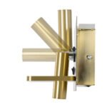 GLOBOSTAR® PALADIN 61358 Μοντέρνο Φωτιστικό Τοίχου - Απλίκα Ξενοδοχείου Reading Light με Φορτιστή USB 3A & Wireless 20W LED 6W 720lm 36° & 360° AC 220-240V IP20 Φυσικό Λευκό 4500K - Bridgelux COB Chip & TÜV SÜD Driver - Χρυσό Βούρτσας - Μ30 x Π11 x Υ12cm - 3 Χρόνια Εγγύηση - Image 5