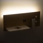 GLOBOSTAR® PALADIN 61359 Μοντέρνο Φωτιστικό Τοίχου - Απλίκα Ξενοδοχείου Reading Light με Φορτιστή USB 3A & Wireless 20W LED 6W 720lm 36° & 360° AC 220-240V IP20 Φυσικό Λευκό 4500K - Bridgelux COB Chip & TÜV SÜD Driver - Μπεζ & Λευκό - Μ30 x Π11 x Υ12cm - 3 Χρόνια Εγγύηση - Image 13