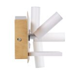 GLOBOSTAR® PALADIN 61359 Μοντέρνο Φωτιστικό Τοίχου - Απλίκα Ξενοδοχείου Reading Light με Φορτιστή USB 3A & Wireless 20W LED 6W 720lm 36° & 360° AC 220-240V IP20 Φυσικό Λευκό 4500K - Bridgelux COB Chip & TÜV SÜD Driver - Μπεζ & Λευκό - Μ30 x Π11 x Υ12cm - 3 Χρόνια Εγγύηση - Image 5