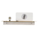 GLOBOSTAR® PALADIN 61359 Μοντέρνο Φωτιστικό Τοίχου - Απλίκα Ξενοδοχείου Reading Light με Φορτιστή USB 3A & Wireless 20W LED 6W 720lm 36° & 360° AC 220-240V IP20 Φυσικό Λευκό 4500K - Bridgelux COB Chip & TÜV SÜD Driver - Μπεζ & Λευκό - Μ30 x Π11 x Υ12cm - 3 Χρόνια Εγγύηση - Image 7