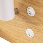 GLOBOSTAR® PALADIN 61359 Μοντέρνο Φωτιστικό Τοίχου - Απλίκα Ξενοδοχείου Reading Light με Φορτιστή USB 3A & Wireless 20W LED 6W 720lm 36° & 360° AC 220-240V IP20 Φυσικό Λευκό 4500K - Bridgelux COB Chip & TÜV SÜD Driver - Μπεζ & Λευκό - Μ30 x Π11 x Υ12cm - 3 Χρόνια Εγγύηση - Image 10