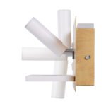 GLOBOSTAR® PALADIN 61360 Μοντέρνο Φωτιστικό Τοίχου - Απλίκα Ξενοδοχείου Reading Light με Φορτιστή USB 3A & Wireless 20W LED 6W 720lm 36° & 360° AC 220-240V IP20 Φυσικό Λευκό 4500K - Bridgelux COB Chip & TÜV SÜD Driver - Μπεζ & Λευκό - Μ30 x Π11 x Υ12cm - 3 Χρόνια Εγγύηση - Image 5