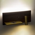 GLOBOSTAR® PALADIN 61361 Μοντέρνο Φωτιστικό Τοίχου - Απλίκα Ξενοδοχείου Reading Light με Φορτιστή USB 3A & Wireless 20W LED 6W 720lm 36° & 360° AC 220-240V IP20 Φυσικό Λευκό 4500K - Bridgelux COB Chip & TÜV SÜD Driver - Καφέ & Χρυσό Βούρτσας - Μ30 x Π11 x Υ12cm - 3 Χρόνια Εγγύηση - Image 12