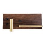 GLOBOSTAR® PALADIN 61362 Μοντέρνο Φωτιστικό Τοίχου - Απλίκα Ξενοδοχείου Reading Light με Φορτιστή USB 3A & Wireless 20W LED 6W 720lm 36° & 360° AC 220-240V IP20 Φυσικό Λευκό 4500K - Bridgelux COB Chip & TÜV SÜD Driver - Καφέ & Χρυσό Βούρτσας - Μ30 x Π11 x Υ12cm - 3 Χρόνια Εγγύηση - Image 4