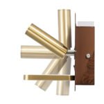 GLOBOSTAR® PALADIN 61362 Μοντέρνο Φωτιστικό Τοίχου - Απλίκα Ξενοδοχείου Reading Light με Φορτιστή USB 3A & Wireless 20W LED 6W 720lm 36° & 360° AC 220-240V IP20 Φυσικό Λευκό 4500K - Bridgelux COB Chip & TÜV SÜD Driver - Καφέ & Χρυσό Βούρτσας - Μ30 x Π11 x Υ12cm - 3 Χρόνια Εγγύηση - Image 5