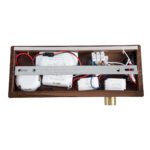 GLOBOSTAR® PALADIN 61362 Μοντέρνο Φωτιστικό Τοίχου - Απλίκα Ξενοδοχείου Reading Light με Φορτιστή USB 3A & Wireless 20W LED 6W 720lm 36° & 360° AC 220-240V IP20 Φυσικό Λευκό 4500K - Bridgelux COB Chip & TÜV SÜD Driver - Καφέ & Χρυσό Βούρτσας - Μ30 x Π11 x Υ12cm - 3 Χρόνια Εγγύηση - Image 6