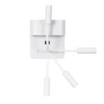 GLOBOSTAR® IBIS 61368 Μοντέρνο Φωτιστικό Τοίχου - Απλίκα Ξενοδοχείου Reading Light με Φορτιστή USB 3A LED 10W 1100lm 36° & 360° AC 220-240V IP20 Φυσικό Λευκό 4500K - Bridgelux COB Chip & TÜV SÜD Driver - Λευκό Ματ - Μ10 x Π6.1 x Υ18cm - 3 Χρόνια Εγγύηση - Image 6
