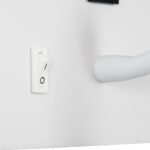 GLOBOSTAR® IBIS 61368 Μοντέρνο Φωτιστικό Τοίχου - Απλίκα Ξενοδοχείου Reading Light με Φορτιστή USB 3A LED 10W 1100lm 36° & 360° AC 220-240V IP20 Φυσικό Λευκό 4500K - Bridgelux COB Chip & TÜV SÜD Driver - Λευκό Ματ - Μ10 x Π6.1 x Υ18cm - 3 Χρόνια Εγγύηση - Image 8