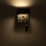 GLOBOSTAR® IBIS 61369 Μοντέρνο Φωτιστικό Τοίχου - Απλίκα Ξενοδοχείου Reading Light με Φορτιστή USB 3A LED 10W 1100lm 36° & 360° AC 220-240V IP20 Φυσικό Λευκό 4500K - Bridgelux COB Chip & TÜV SÜD Driver - Γκρι Ανθρακί Ματ - Μ10 x Π6.1 x Υ18cm - 3 Χρόνια Εγγύηση - Image 12