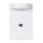 GLOBOSTAR® CROWN 61371 Μοντέρνο Φωτιστικό Τοίχου - Απλίκα Ξενοδοχείου Reading Light με Φορτιστή USB 3A LED 5W 550lm 120° AC 220-240V IP20 Φυσικό Λευκό 4500K - Bridgelux COB Chip & TÜV SÜD Driver - Λευκό Ματ - Μ15 x Π15 x Υ23cm - 3 Χρόνια Εγγύηση - Image 4