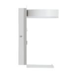 GLOBOSTAR® CROWN 61371 Μοντέρνο Φωτιστικό Τοίχου - Απλίκα Ξενοδοχείου Reading Light με Φορτιστή USB 3A LED 5W 550lm 120° AC 220-240V IP20 Φυσικό Λευκό 4500K - Bridgelux COB Chip & TÜV SÜD Driver - Λευκό Ματ - Μ15 x Π15 x Υ23cm - 3 Χρόνια Εγγύηση - Image 5