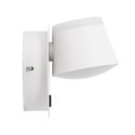 GLOBOSTAR® REGENCY 61374 Μοντέρνο Φωτιστικό Τοίχου - Απλίκα Ξενοδοχείου Reading Light με Φορτιστή USB 3A LED 8W 920lm 120° AC 220-240V IP20 Φυσικό Λευκό 4500K - Bridgelux SMD Chip & TÜV SÜD Driver - Λευκό Ματ - Μ12 x Π12 x Υ13cm - 3 Χρόνια Εγγύηση - Image 4