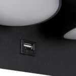 GLOBOSTAR® REGENCY 61376 Μοντέρνο Φωτιστικό Τοίχου - Απλίκα Ξενοδοχείου Reading Light με Φορτιστή USB 3A LED 16W 1840lm 120° AC 220-240V IP20 Φυσικό Λευκό 4500K - Bridgelux SMD Chip & TÜV SÜD Driver - Μαύρο Ματ - Μ16.5 x Π12 x Υ10cm - 3 Χρόνια Εγγύηση - Image 7