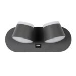 GLOBOSTAR® REGENCY 61378 Μοντέρνο Φωτιστικό Τοίχου - Απλίκα Ξενοδοχείου Reading Light με Φορτιστή USB 3A LED 16W 1840lm 120° AC 220-240V IP20 Φυσικό Λευκό 4500K - Bridgelux SMD Chip & TÜV SÜD Driver - Γκρι Ανθρακί Ματ - Μ16.5 x Π12 x Υ10cm - 3 Χρόνια Εγγύηση - Image 4