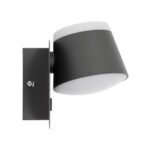 GLOBOSTAR® REGENCY 61378 Μοντέρνο Φωτιστικό Τοίχου - Απλίκα Ξενοδοχείου Reading Light με Φορτιστή USB 3A LED 16W 1840lm 120° AC 220-240V IP20 Φυσικό Λευκό 4500K - Bridgelux SMD Chip & TÜV SÜD Driver - Γκρι Ανθρακί Ματ - Μ16.5 x Π12 x Υ10cm - 3 Χρόνια Εγγύηση - Image 5