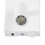 GLOBOSTAR® ROULETTE-R 61380 Μοντέρνο Φωτιστικό Τοίχου - Απλίκα Ξενοδοχείου Reading Light με Φορτιστή USB 3A & Ντουί 1 x E27 LED 3W 360lm 36° & 360° AC 220-240V IP20 Φυσικό Λευκό 4500K - Bridgelux COB Chip & TÜV SÜD Driver - Λευκό Ματ & Μπεζ - Μ22 x Π23.5 x Υ37cm - Σετ 2 Τεμαχίων - 3 Χρόνια Εγγύηση - Image 8