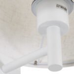 GLOBOSTAR® ROULETTE-R 61380 Μοντέρνο Φωτιστικό Τοίχου - Απλίκα Ξενοδοχείου Reading Light με Φορτιστή USB 3A & Ντουί 1 x E27 LED 3W 360lm 36° & 360° AC 220-240V IP20 Φυσικό Λευκό 4500K - Bridgelux COB Chip & TÜV SÜD Driver - Λευκό Ματ & Μπεζ - Μ22 x Π23.5 x Υ37cm - Σετ 2 Τεμαχίων - 3 Χρόνια Εγγύηση - Image 9