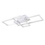 GLOBOSTAR® QUADRA 61386 Μοντέρνο Φωτιστικό Οροφής LED 100W 12000lm 120° AC 220-240V IP20 Ρυθμιζόμενο Λευκό CCT με Χειριστήριο από 2700K έως 6000K Dimmable - Lumileds SMD Chip - Λευκό Ματ - Μ85 x Π45 x Υ9cm - 3 Χρόνια Εγγύηση - Image 3