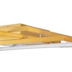 GLOBOSTAR® QUADRA 61387 Μοντέρνο Φωτιστικό Οροφής LED 100W 12000lm 120° AC 220-240V IP20 Ρυθμιζόμενο Λευκό CCT με Χειριστήριο από 2700K έως 6000K Dimmable - Lumileds SMD Chip - Χρυσό Βούρτσας - Μ85 x Π45 x Υ9cm - 3 Χρόνια Εγγύηση - Image 8