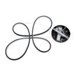 GLOBOSTAR® BUTTERFLY 61391 Μοντέρνο Κρεμαστό Φωτιστικό Οροφής LED 75W 8400lm 300° AC 220-240V IP20 Ρυθμιζόμενο Λευκό CCT με Χειριστήριο από 2700K έως 6000K Dimmable - Lumileds SMD Chip - Μαύρο Ματ - Μ70 x Π55 x Υ4cm - 3 Χρόνια Εγγύηση - Image 10